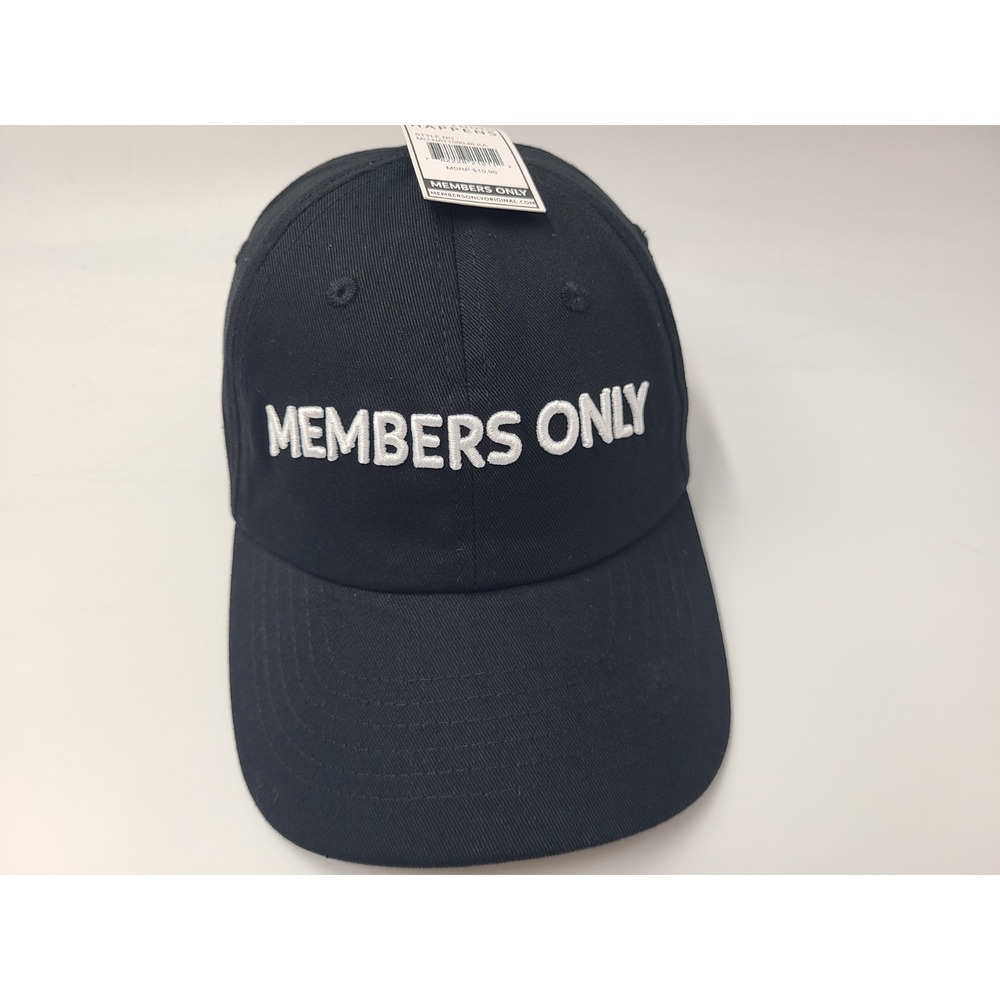 Members Only Original Strapback‎ Adjustable Hat Cap Cotton Men Women Black White